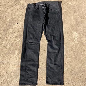 Ralph Lauren Black Jeans; Button Fly; Size 32/32; Straight Leg